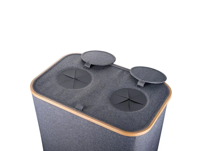 relaxdays Recyclingbehälter 170 L Grau relaxdays Recyclingbehälter 170 L Grau