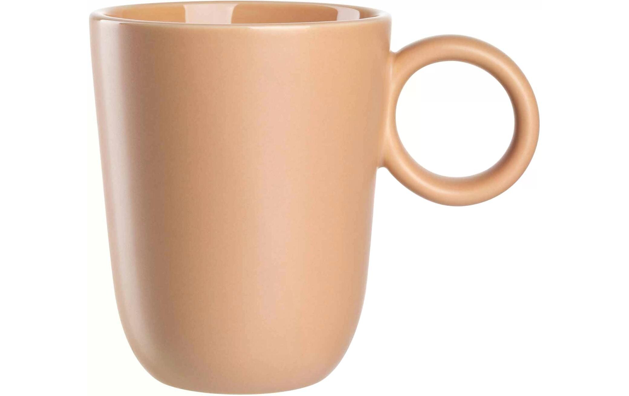 Leonardo Kaffeetasse Roma 400 ml, 6 Stück, Orange