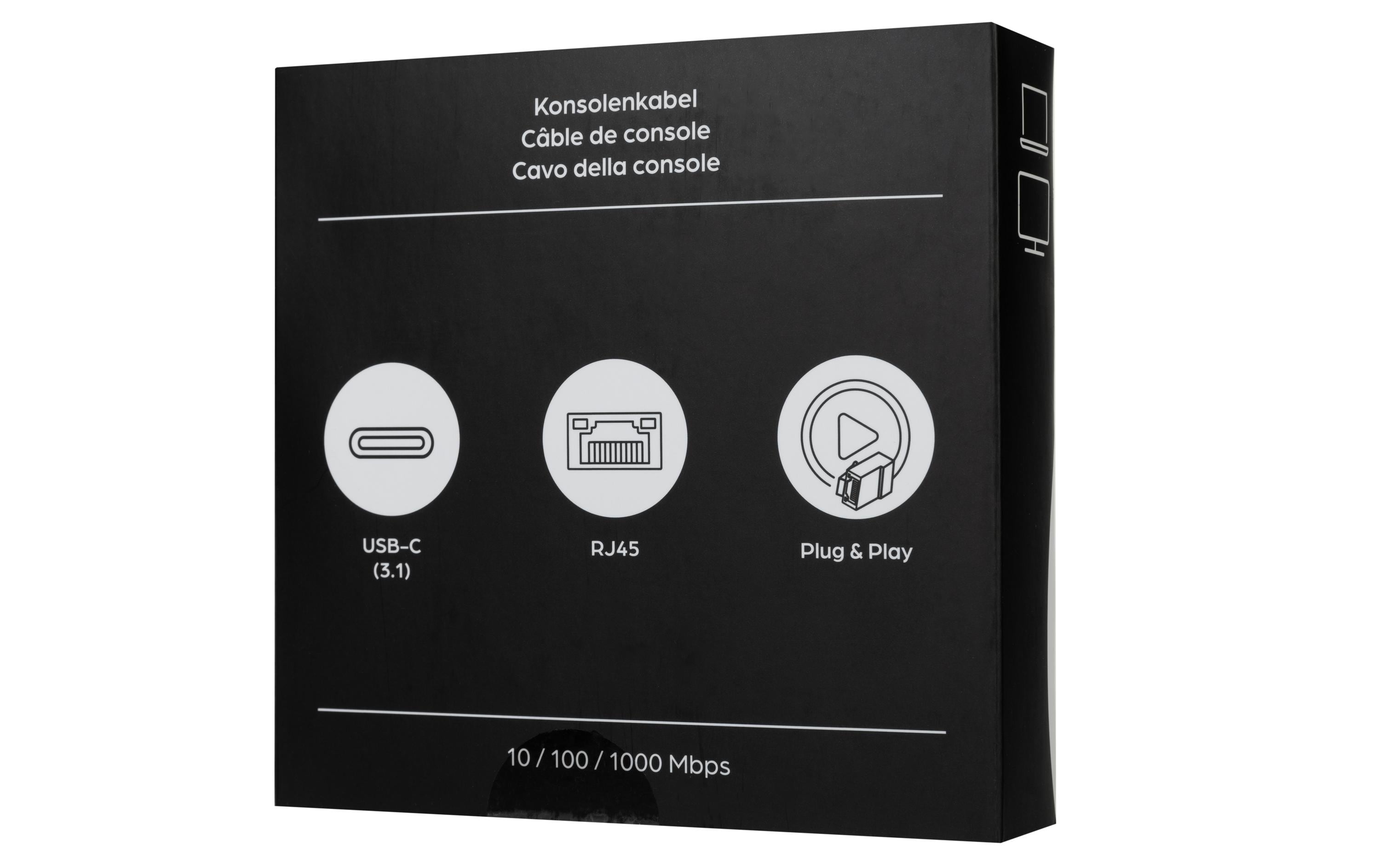 onit Adapterkabel USB-C – RJ45 Grau/Schwarz, 5 m