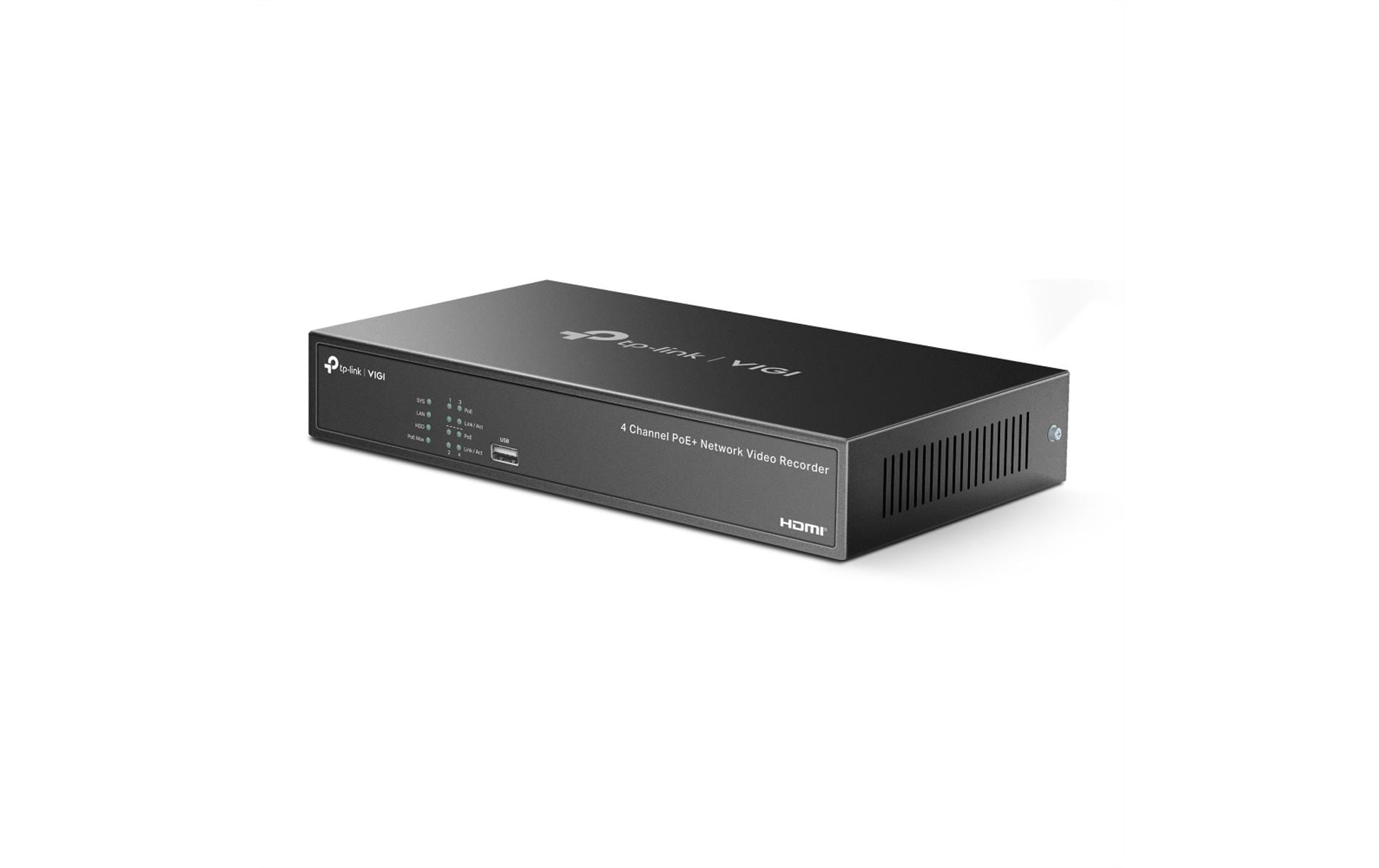 TP-Link Netzwerkrekorder NVR1004H-4P-2 TB 2 TB, 4 Kanal