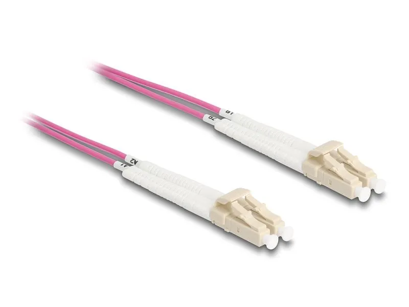 Delock LWL-Patchkabel Multimode LC – LC, OM4, Duplex, 10 m