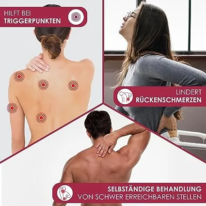 CHIROGUN® Duo Triggerpunkt Drücker mit Saugnapf Red CHIROGUN® Duo Triggerpunkt Drücker mit Saugnapf Red