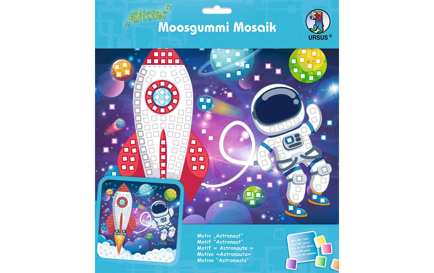 URSUS Moosgummi-Set Glitter Astronaut, Mehrfarbig URSUS Moosgummi-Set Glitter Astronaut, Mehrfarbig