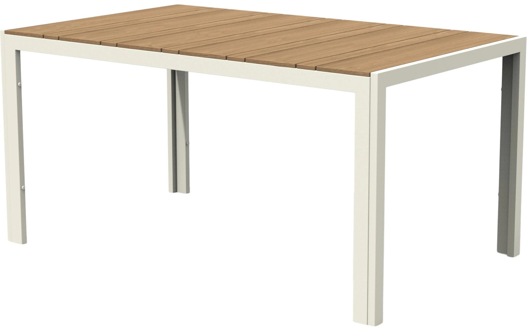 Schou Tisch Noah 150 x 90cm – Grau, Teak