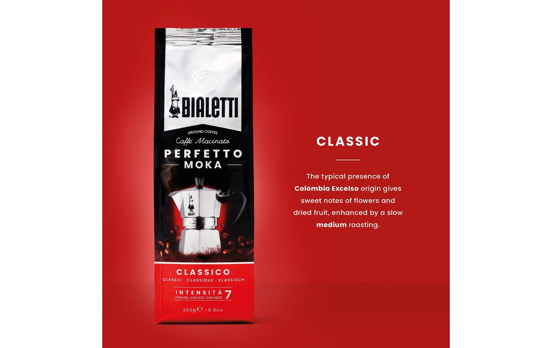 Bialetti Kaffee gemahlen Perfetto Moka Classico 250 g