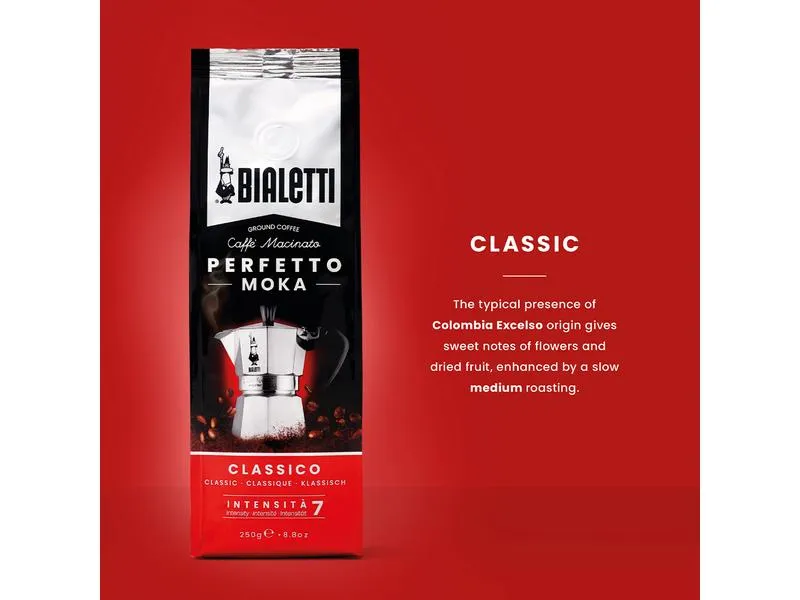 Bialetti Kaffee gemahlen Perfetto Moka Classico 250 g Bialetti Kaffee gemahlen Perfetto Moka Classico 250 g