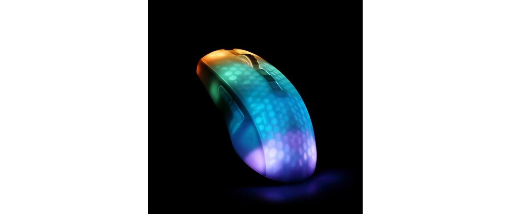 DELTACO Gaming-Maus GAM-144-W Weiss/Trasparent