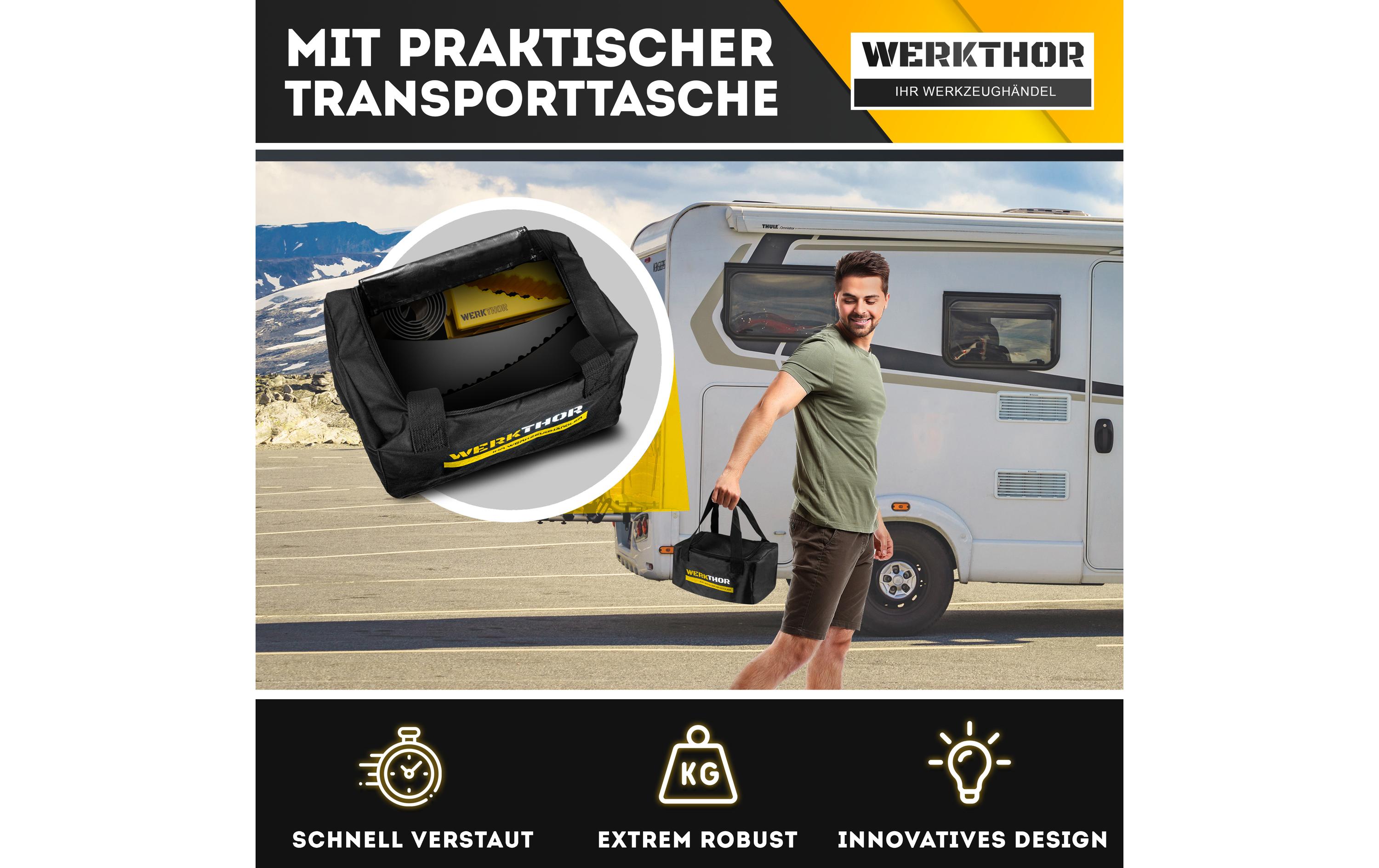 Werkthor Stufenlose Auffahrkeile 2er Set, Gelb