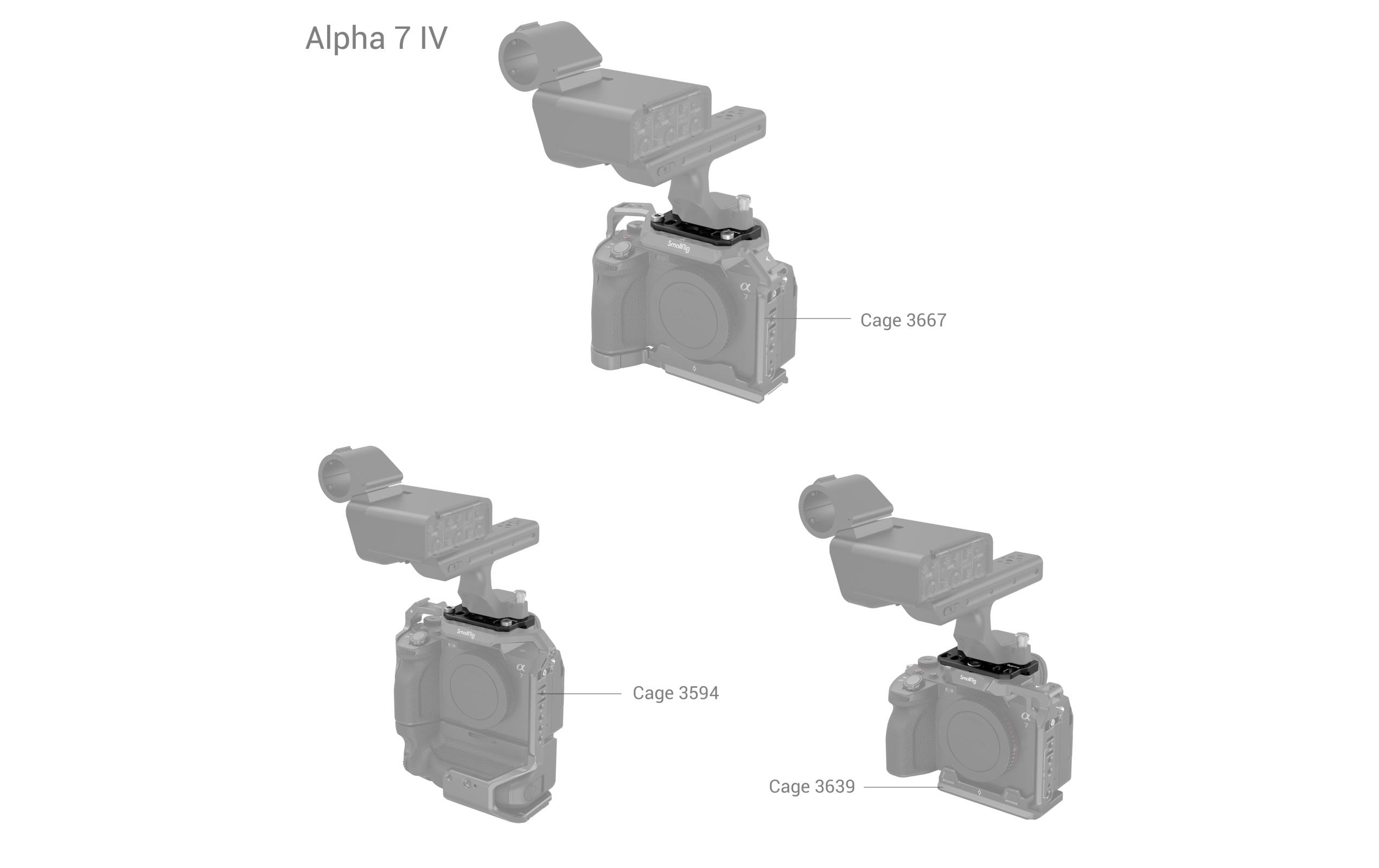 Smallrig Adapter Plate für Sony FX3 XLR Handle
