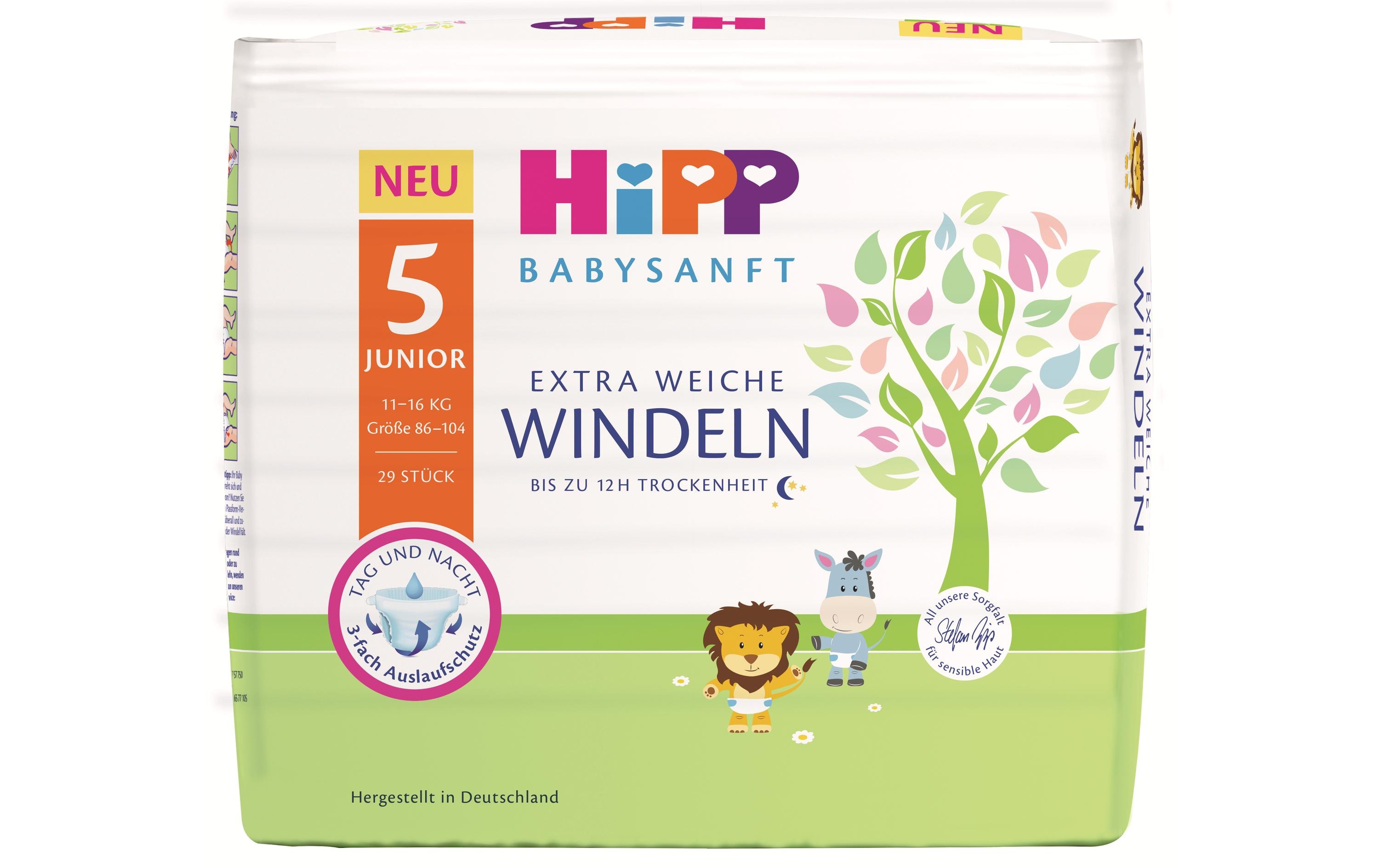 HIPP Windeln Babysanft Junior Grösse 5 HIPP Windeln Babysanft Junior Grösse 5
