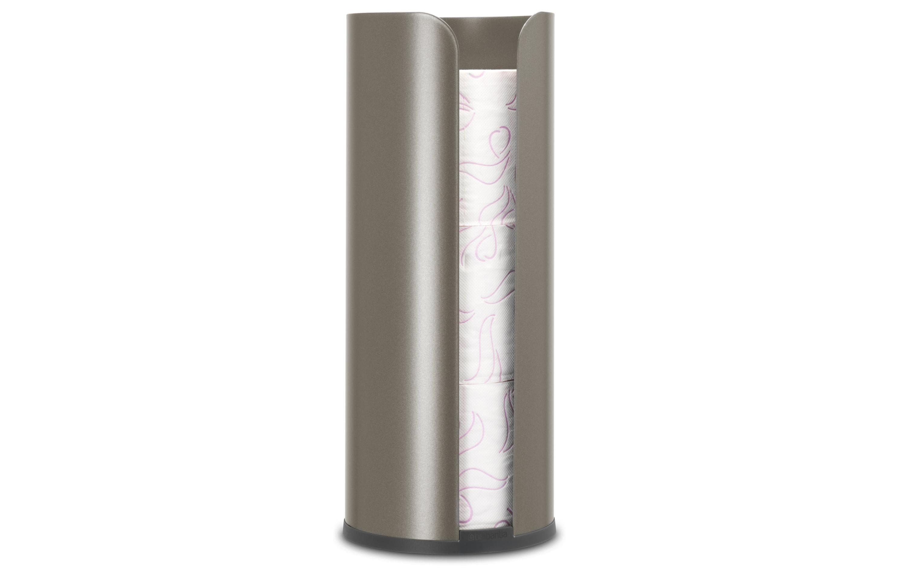 Brabantia Toilettenpapierhalter ReNew für 3 Rollen, Platinum