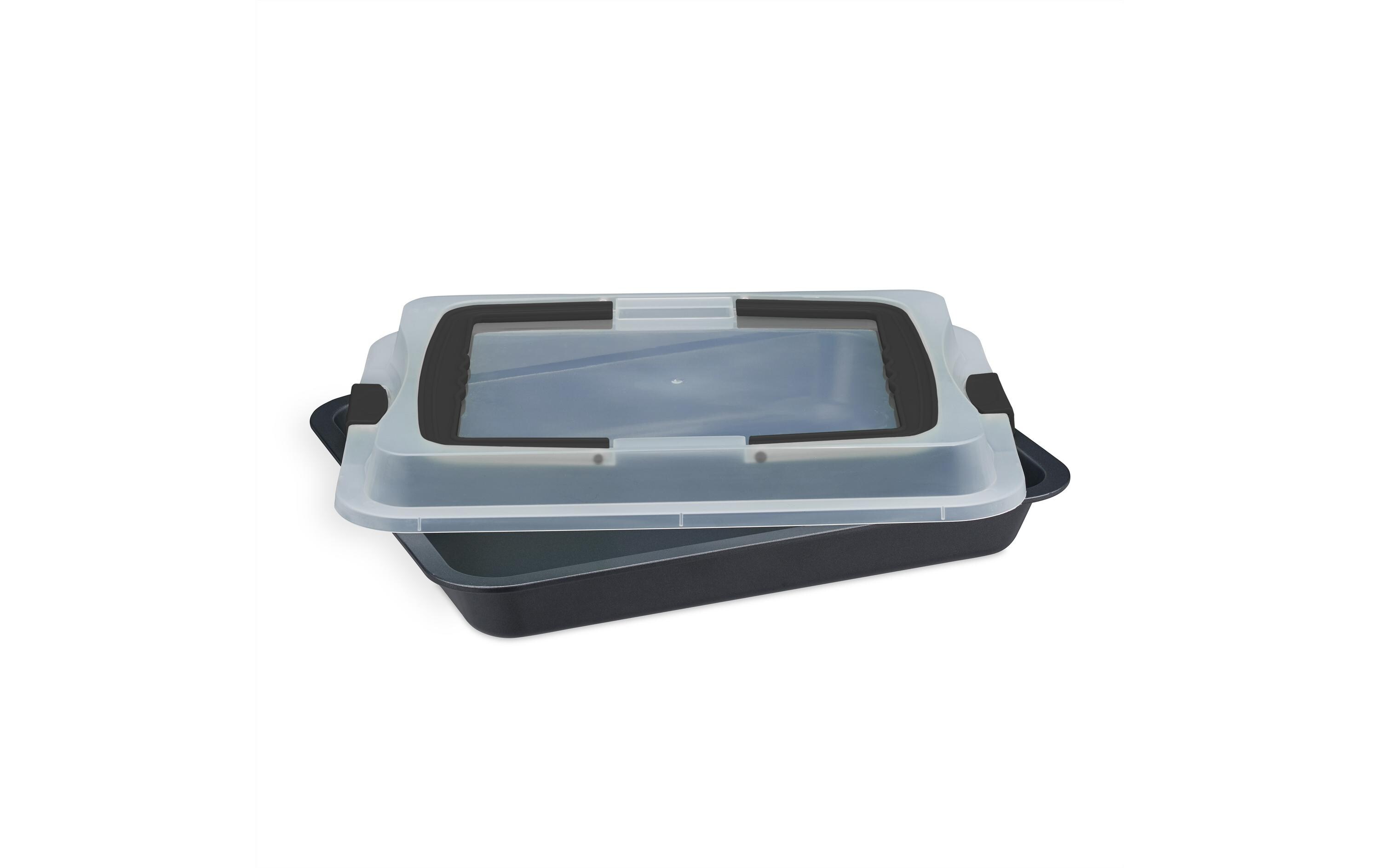 relaxdays Backform eckig 40.5 cm x 32.5 cm, Schwarz