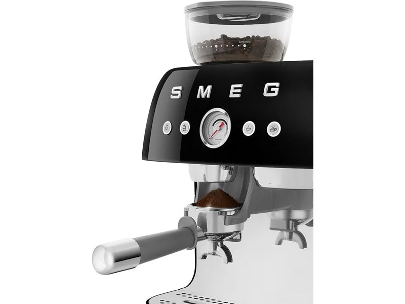 SMEG Siebträgermaschine 50's Style EGF03BLEU Schwarz SMEG Siebträgermaschine 50's Style EGF03BLEU Schwarz