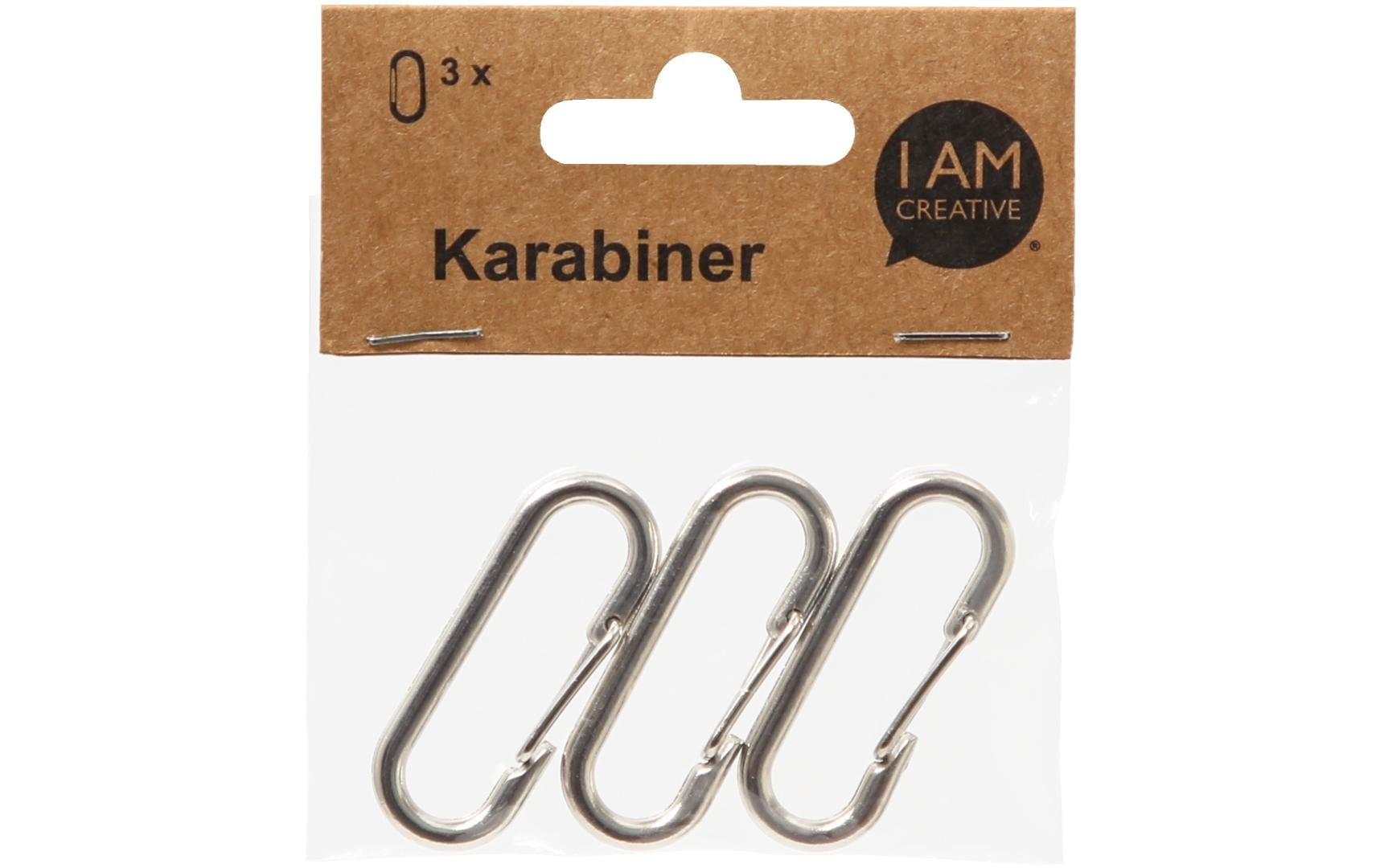 lalana Anhänger Karabiner 47 x 15 mm, 3 Stück