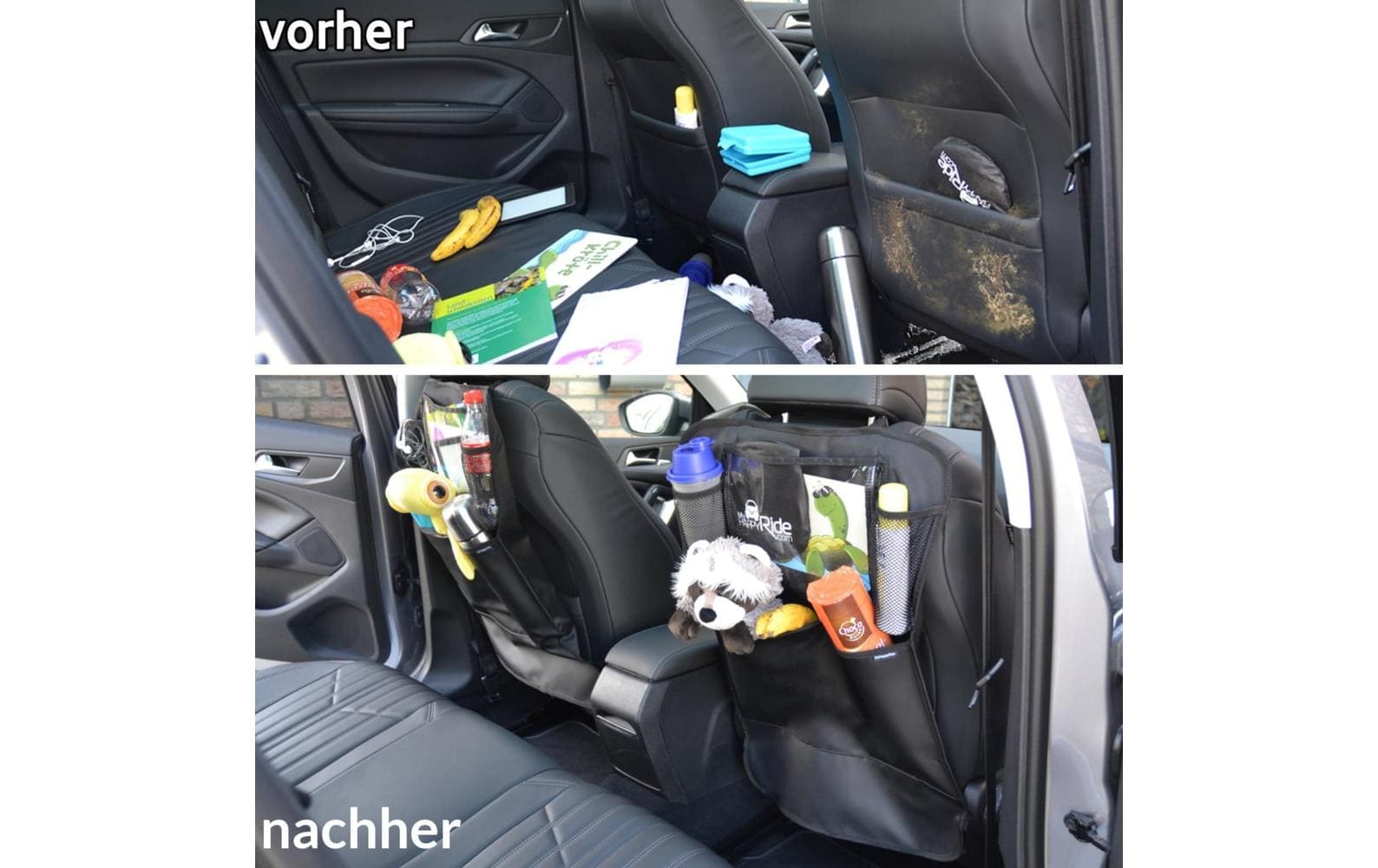 MyHappyRide Rückenlehnenschutz Trittmatte Autositz Schoner MyHappyRide Rückenlehnenschutz Trittmatte Autositz Schoner
