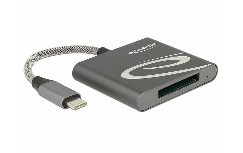 Delock Card Reader Extern USB-C für XQD-2.0-Speicherkarten Delock Card Reader Extern USB-C für XQD-2.0-Speicherkarten