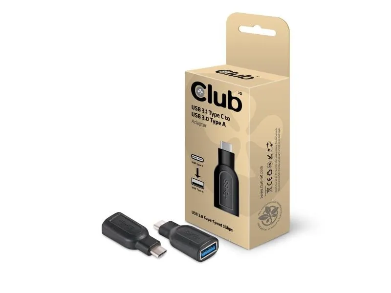 Club 3D USB 3.0 Adapter CAA-1521 USB-C Stecker - USB-A Buchse Club 3D USB 3.0 Adapter CAA-1521 USB-C Stecker - USB-A Buchse