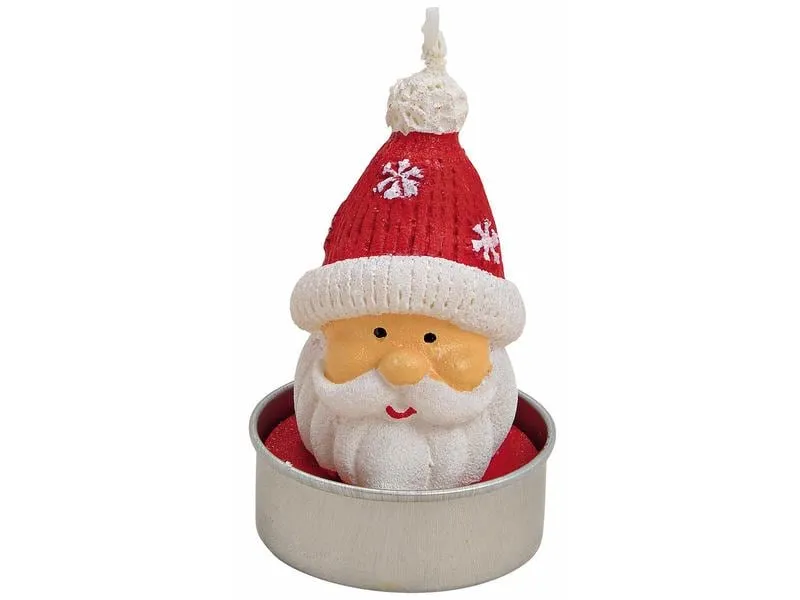 G. Wurm Teelichter Nikolaus Rot, 6er Set