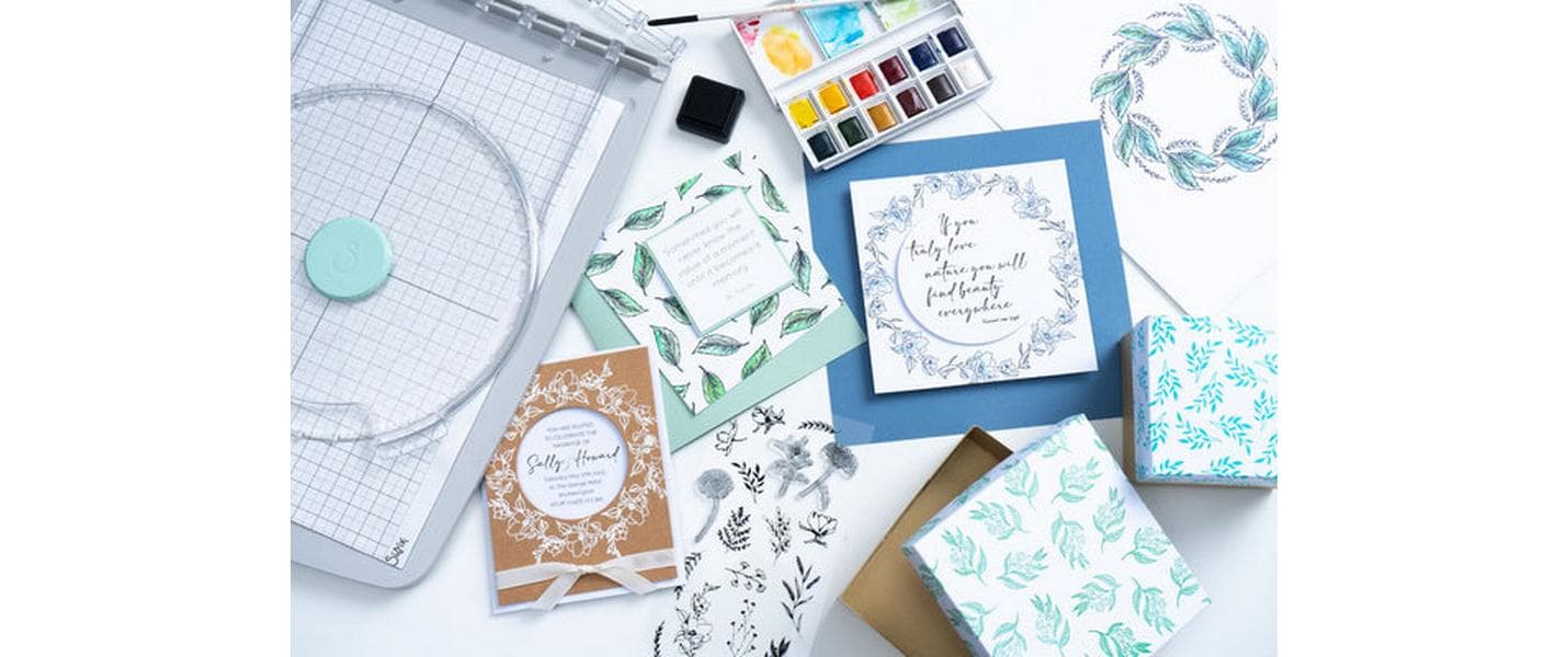 Sizzix Stempel Set Schablone Garten-Botanik 17er-Pack