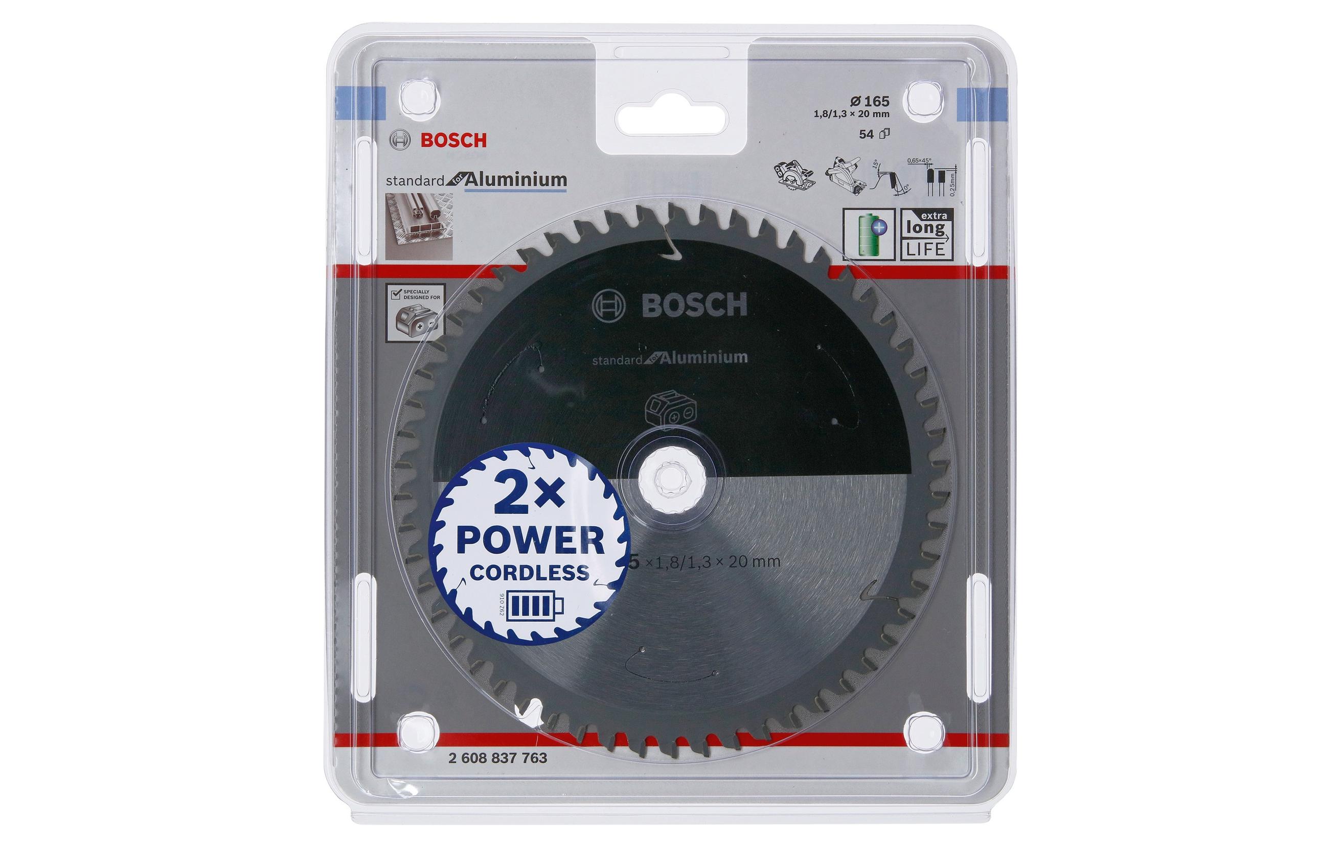Bosch Professional Kreissägeblatt Standard for Aluminium Ø 165, Z 54 Bosch Professional Kreissägeblatt Standard for Aluminium Ø 165, Z 54