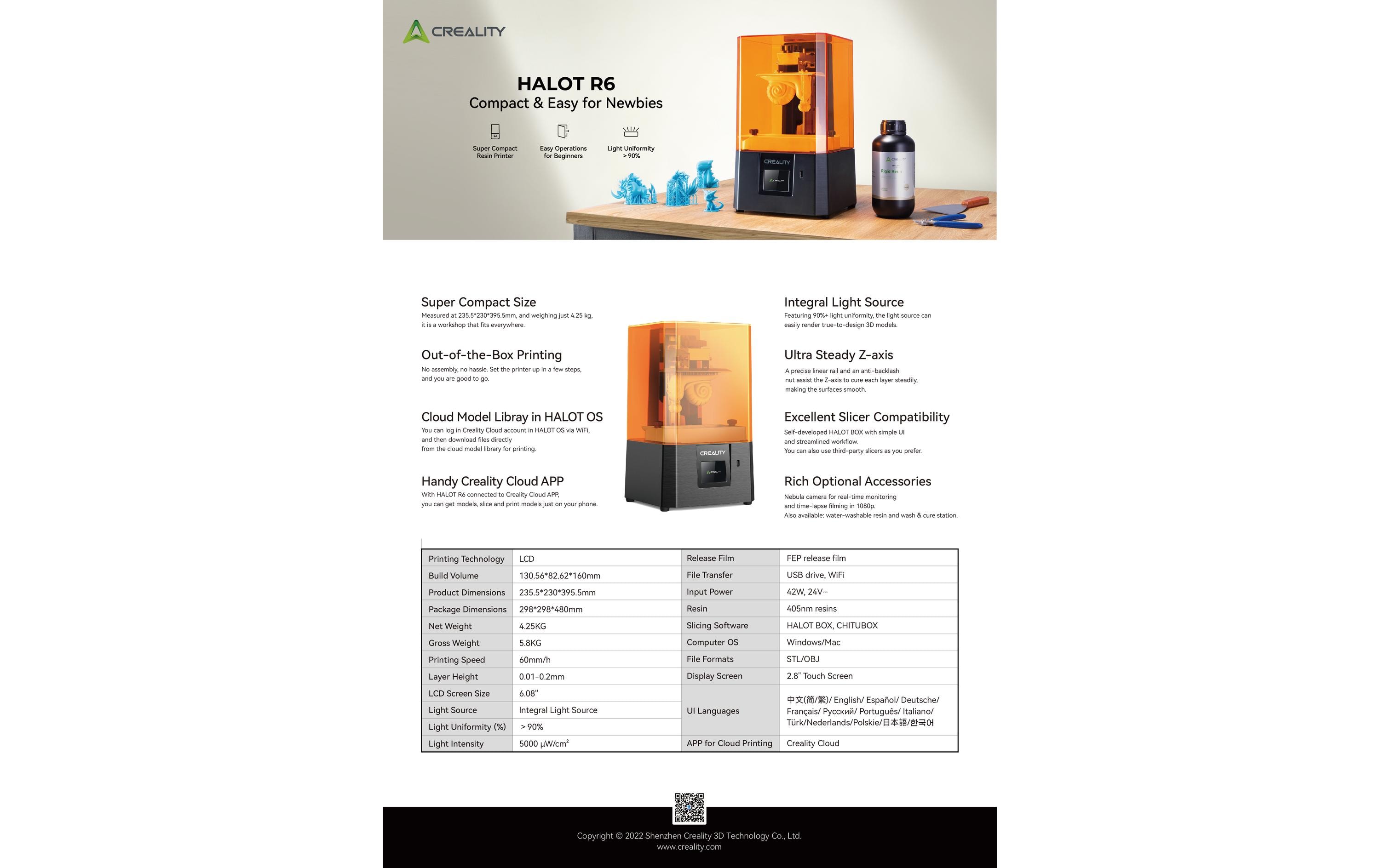 Creality 3D-Drucker Halot R6