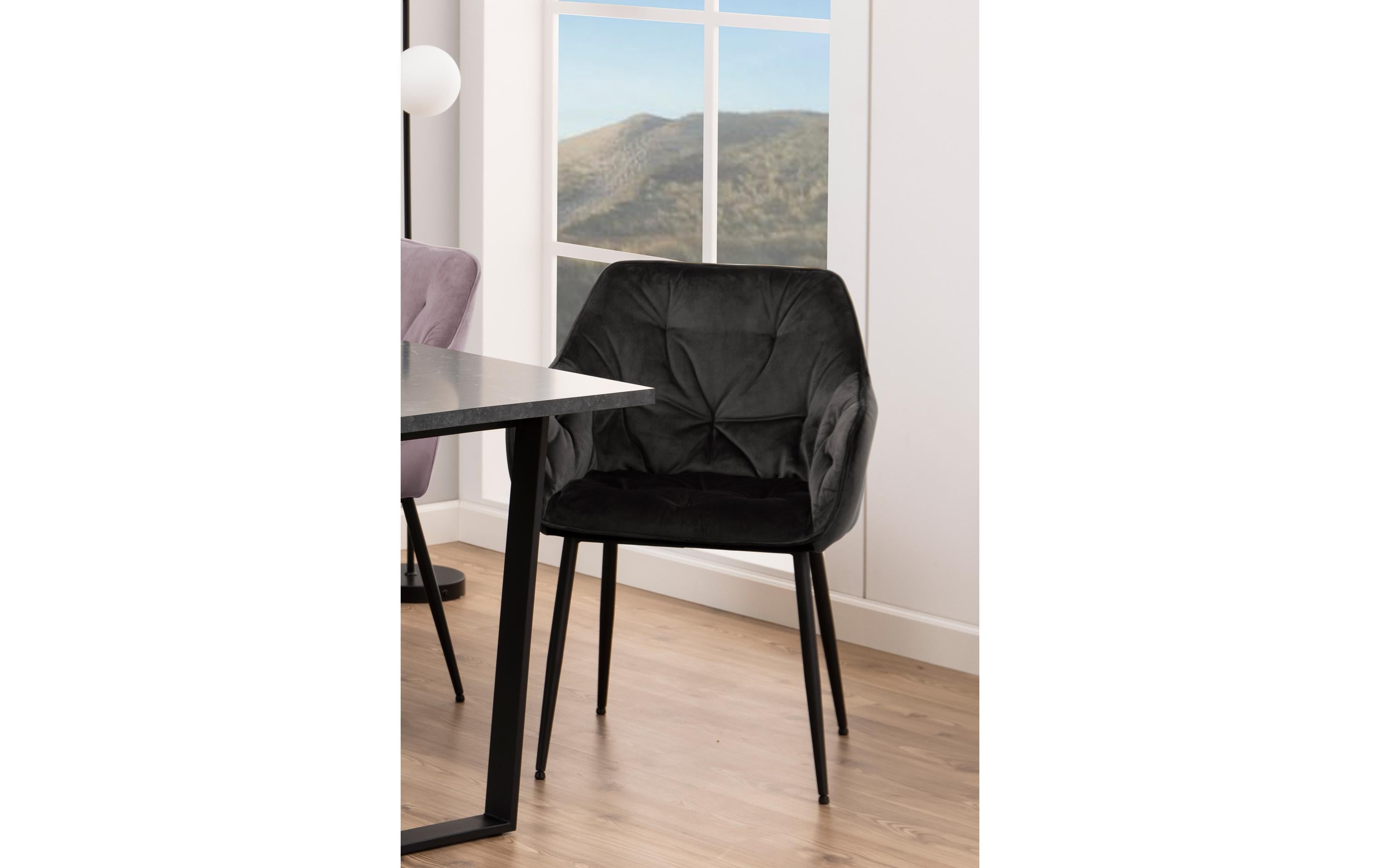 AC Design Stuhl Brooke, 2 Stück Graubraun