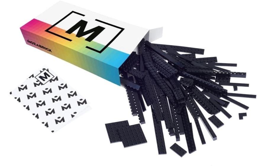 Mozabrick Rahmen für Klemmbausteine Mosaik, M Schwarz