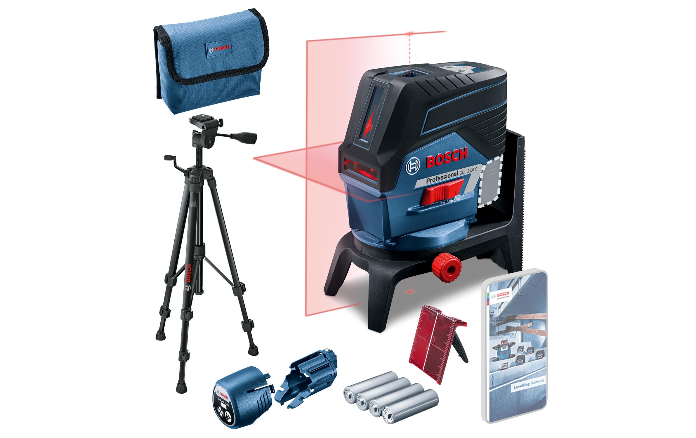 Bosch Professional Kombilaser GCL 2-50 C 20 m Bosch Professional Kombilaser GCL 2-50 C 20 m