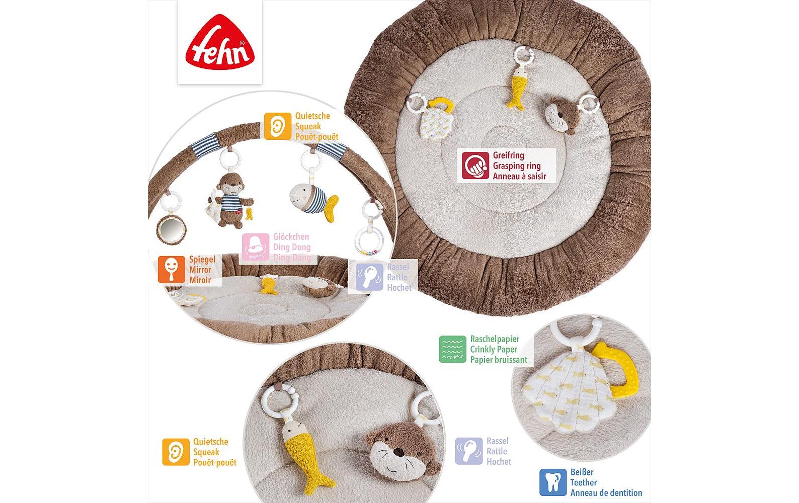 fehn Krabbeldecke 3-D-Activity-Nest Otter