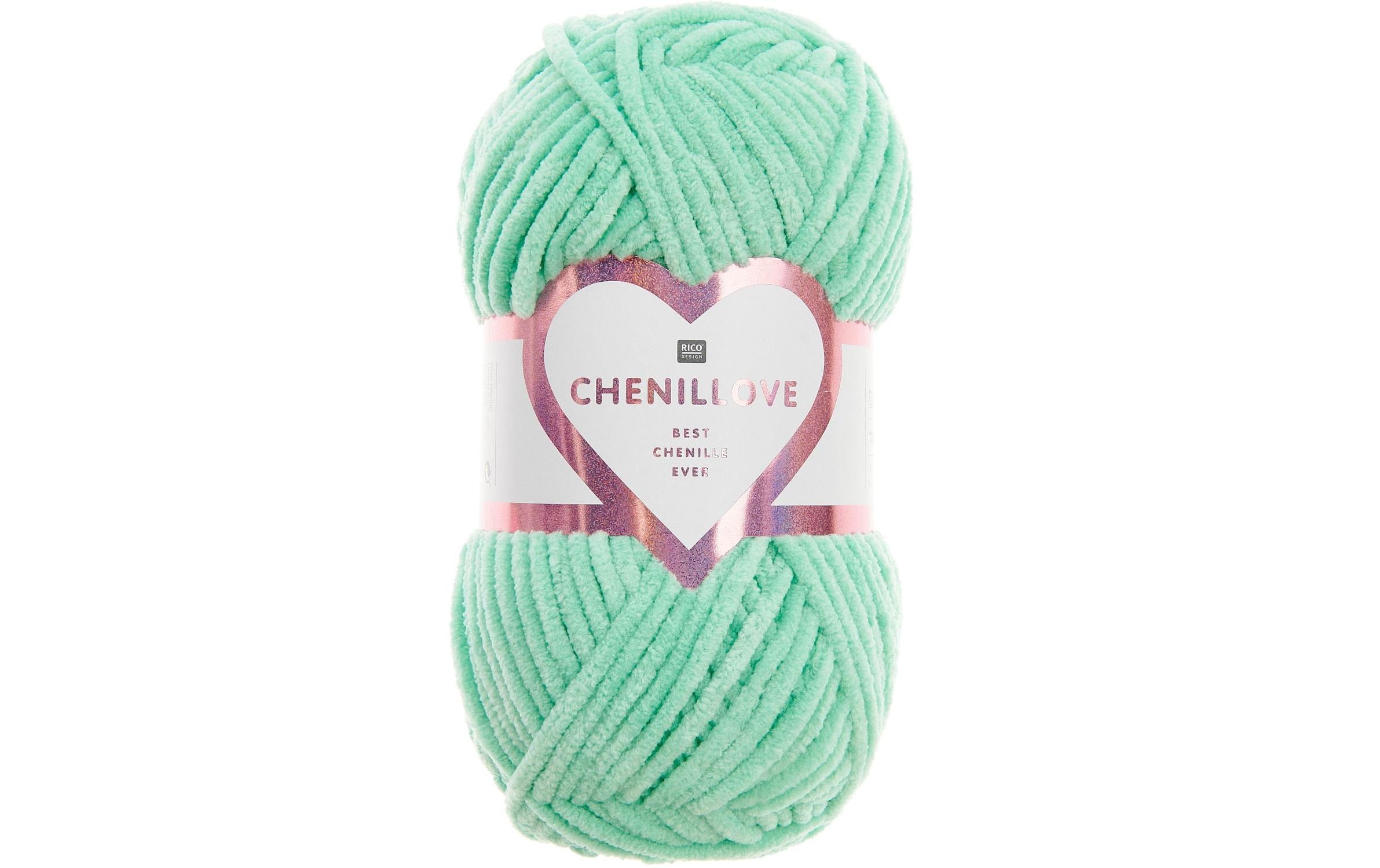 Rico Design Wolle Chenillove 100 g, Blaugrün