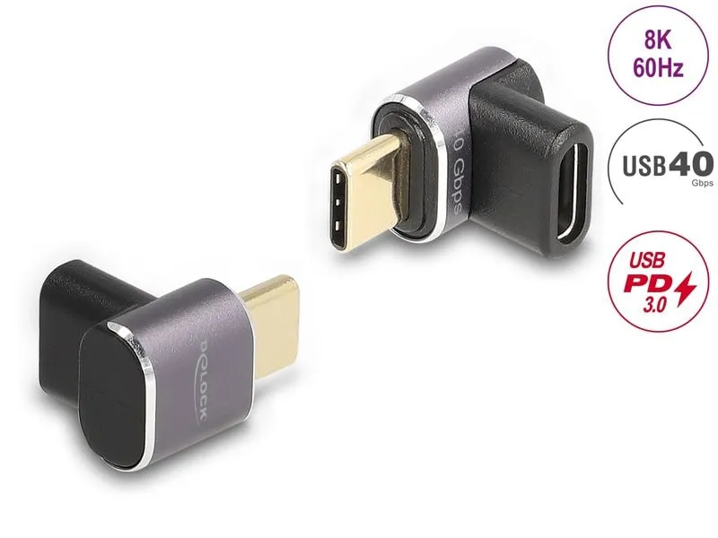 Delock Adapter 40 Gbps, 8K 60 Hz, PD3.0 USB Type-C - USB Type-C Delock Adapter 40 Gbps, 8K 60 Hz, PD3.0 USB Type-C - USB Type-C