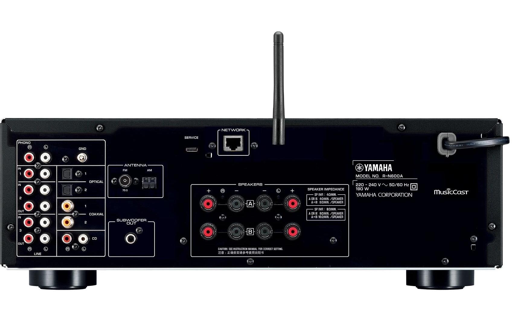 Yamaha AV-Receiver R-N600A Schwarz