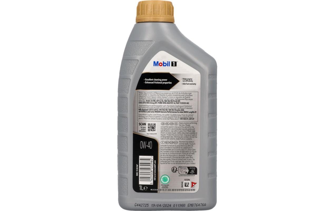 Mobil Motorenöl FS 0W-40, 1 l