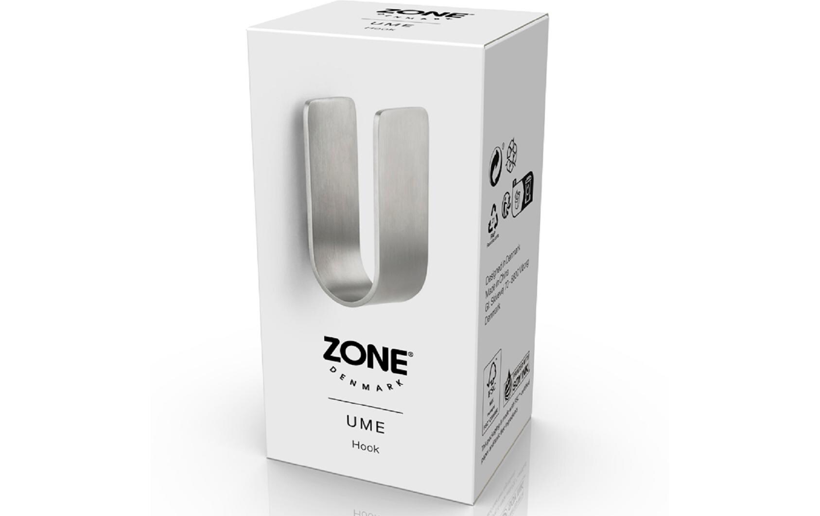 Zone Denmark Wandhaken Zone Ume, Silber