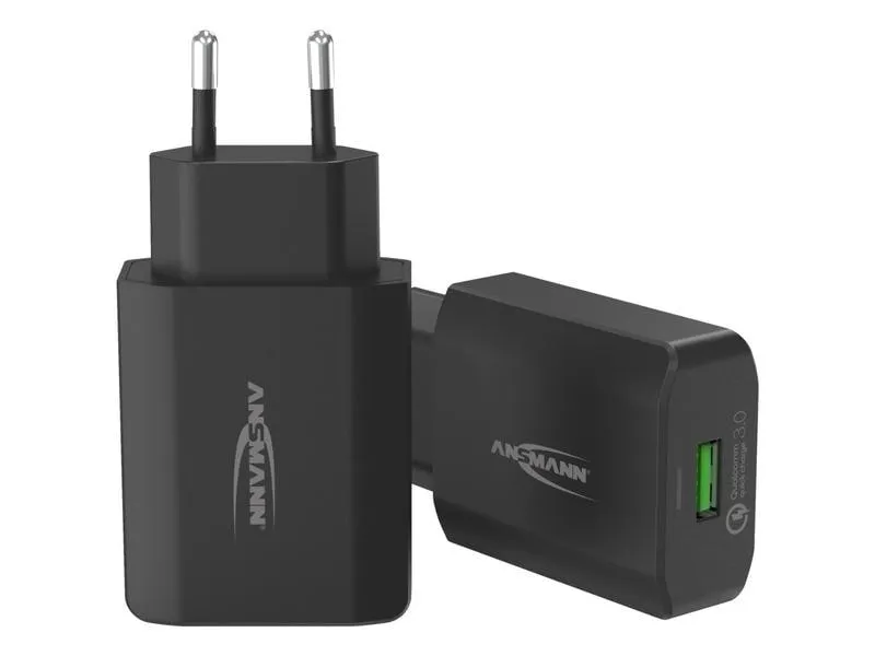 Ansmann USB-Wandladegerät Home Charger 130Q, 18 W, Schwarz Ansmann USB-Wandladegerät Home Charger 130Q, 18 W, Schwarz