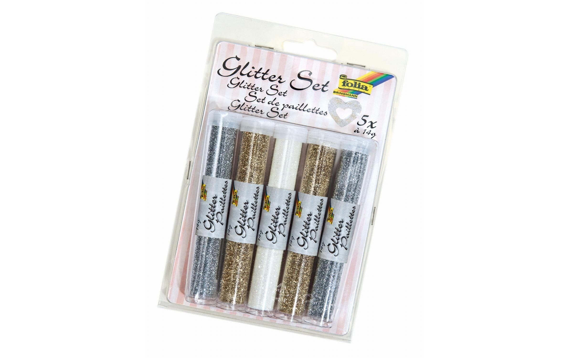 Folia Glitzerset mit 5 Tuben Folia Glitzerset mit 5 Tuben