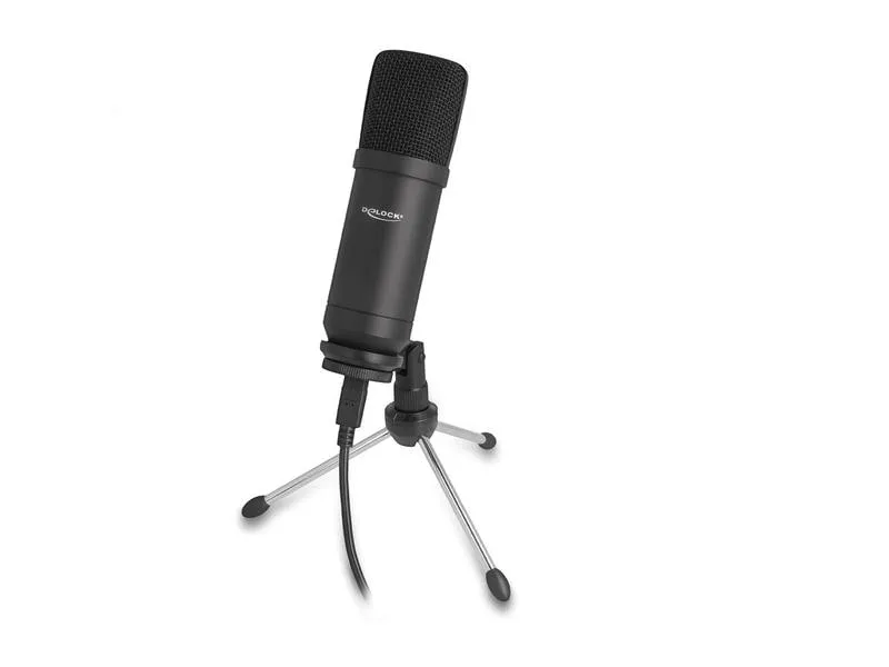 Delock Kondensatormikrofon Professionell USB mit Tischständer Delock Kondensatormikrofon Professionell USB mit Tischständer