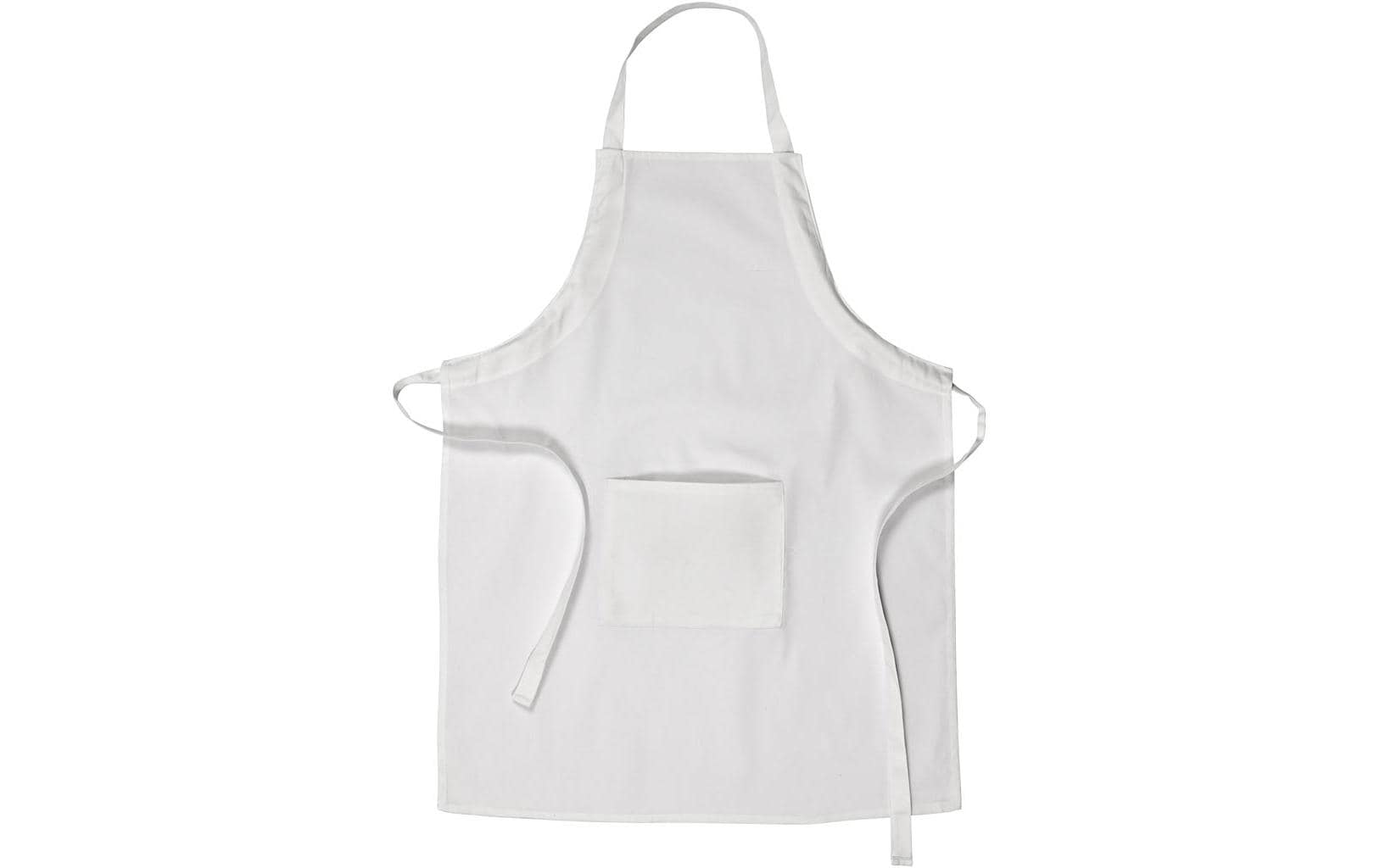 Creativ Company Schürze 65 x 84 cm Baumwolle, Weiss Creativ Company Schürze 65 x 84 cm Baumwolle, Weiss
