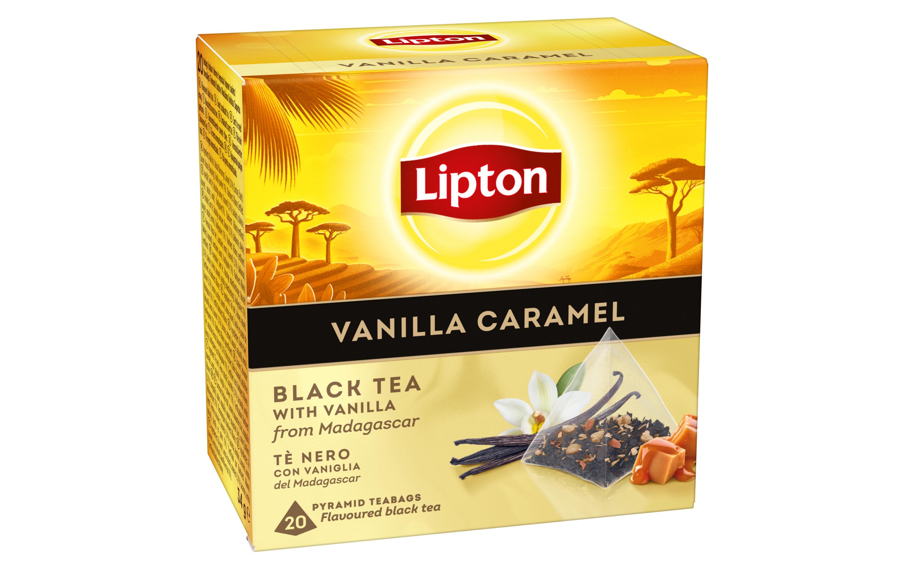 Lipton Teebeutel Schwarztee Vanilla Caramel 20 Stück