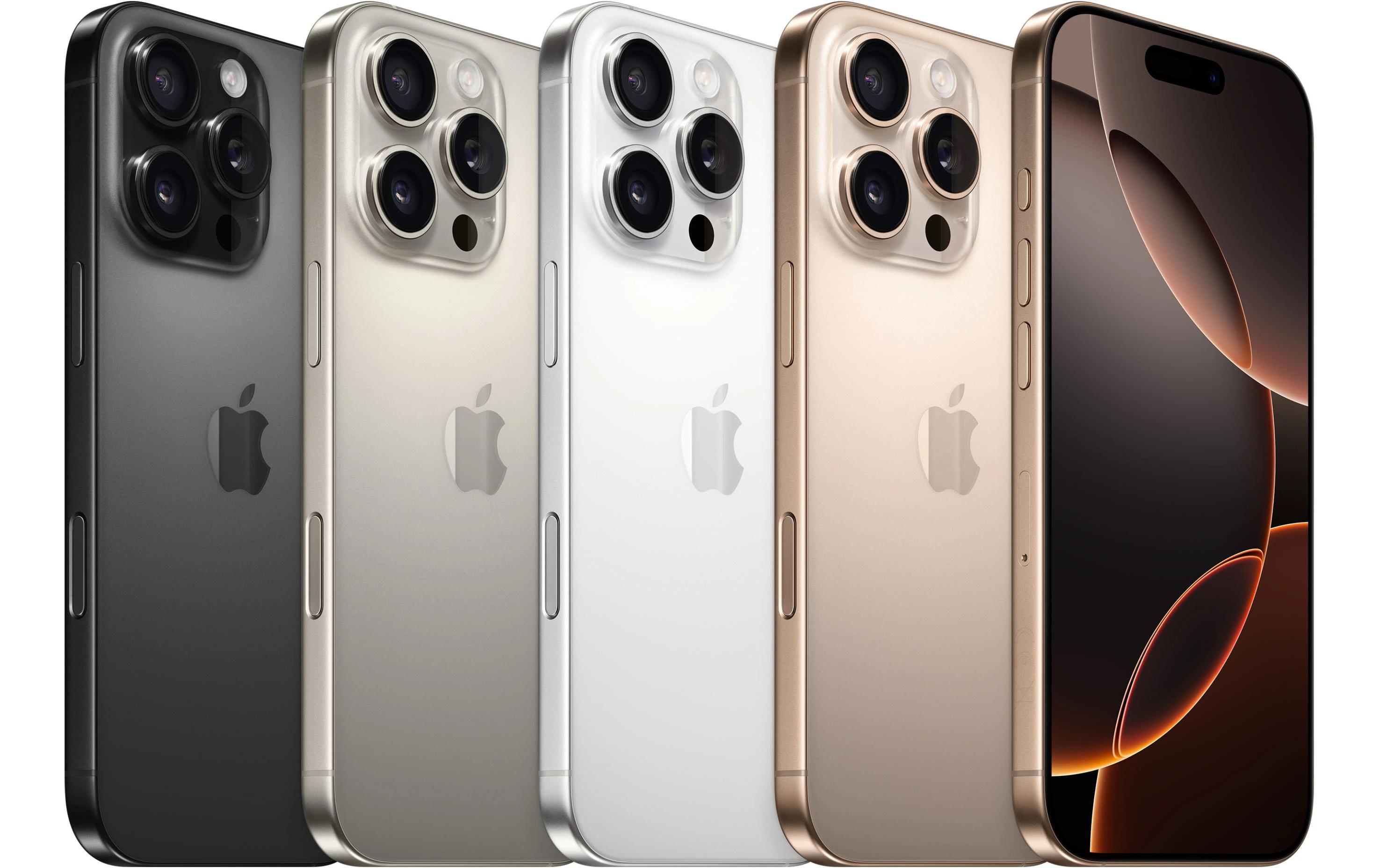 Apple iPhone 16 Pro 128 GB Titan Schwarz