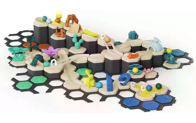 Ravensburger Kugelbahn GraviTrax Junior Starter-Set XXL Planet
