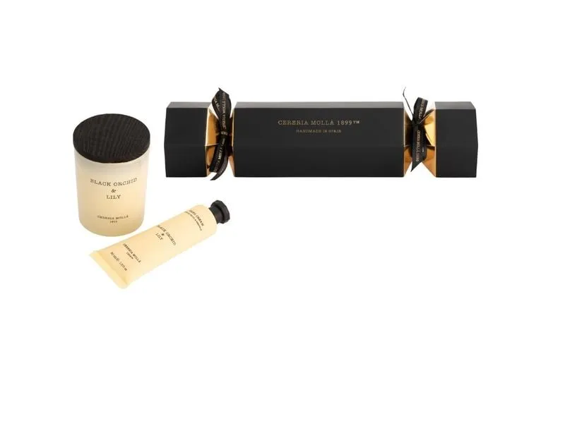 Cerería Mollá Giftset Cracker Black Orchid & Lily Geschenkset Cracker