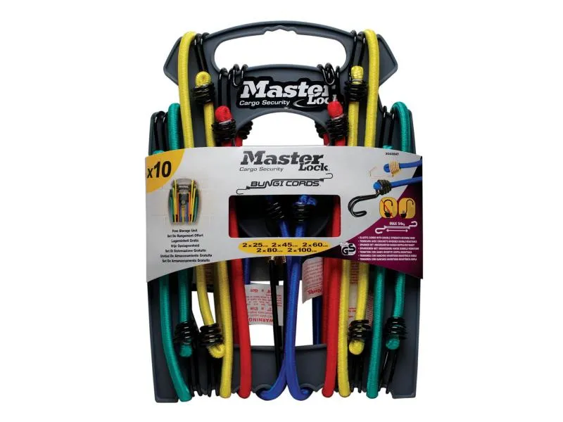 Masterlock Gummi-Spannseilset 10 Stück Masterlock Gummi-Spannseilset 10 Stück