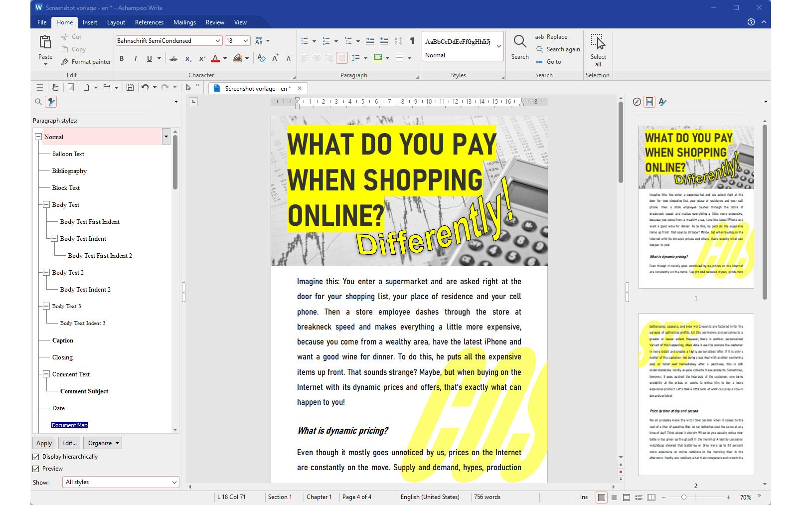 Ashampoo Office 9 ESD, Vollversion, 5 PC Ashampoo Office 9 ESD, Vollversion, 5 PC