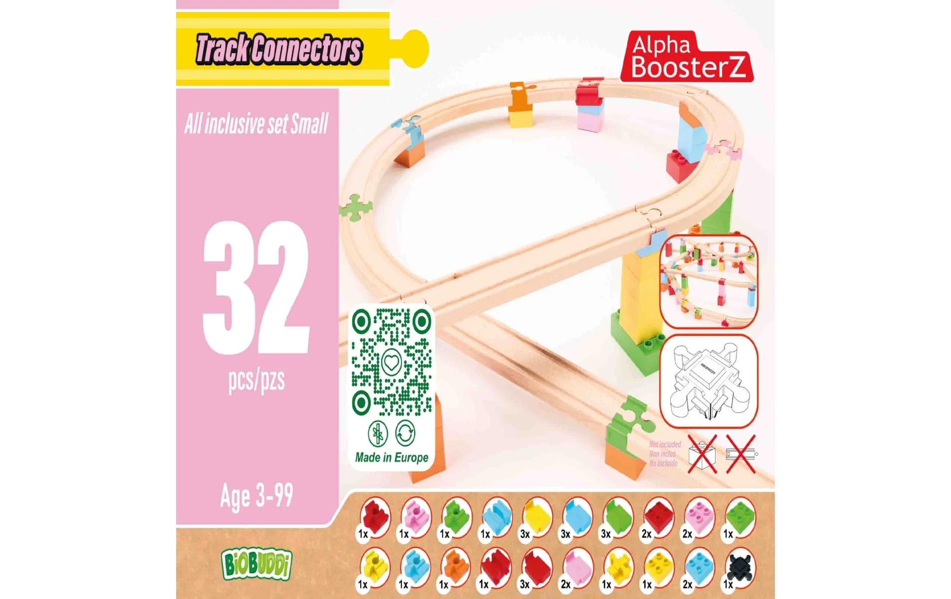 AlphaBoosterz TrackConnectors – all inclusiv Set Small AlphaBoosterz TrackConnectors – all inclusiv Set Small