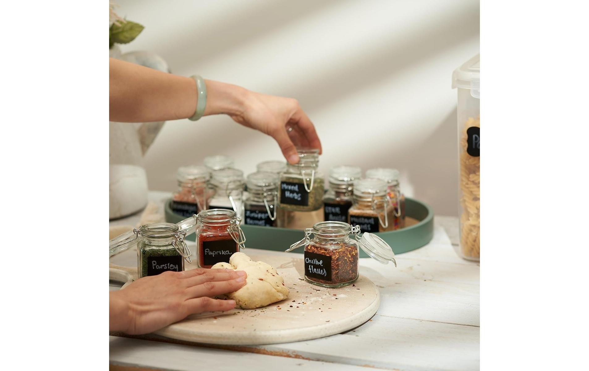 Oak & Steel Gewürzstreuer mit Deckel 12 Stück, Transparent