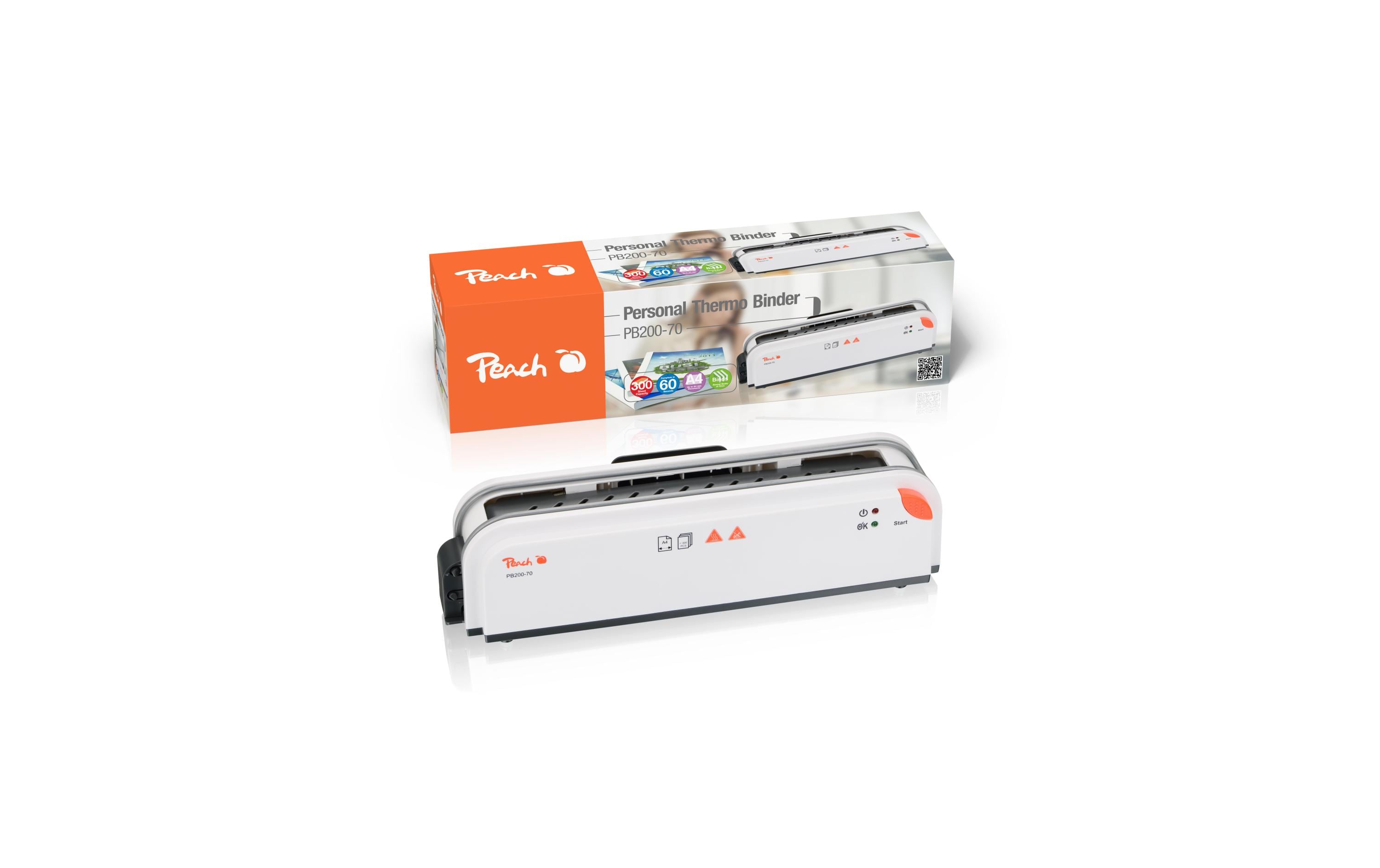 Peach Thermobindegerät PB200-70 300 Seiten Peach Thermobindegerät PB200-70 300 Seiten