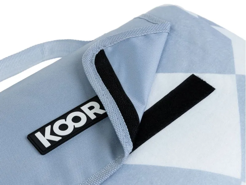 KOOR Picknickdecke Diamond, Blau 135 x 160 cm