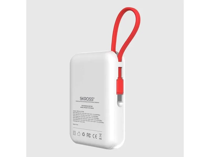 SKROSS Powerbank Reload 10 Travel 10000 mAh – Weiss