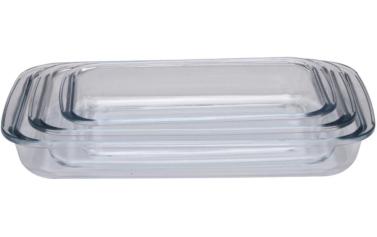 alpina Auflaufform-Set Eckig, Transparent